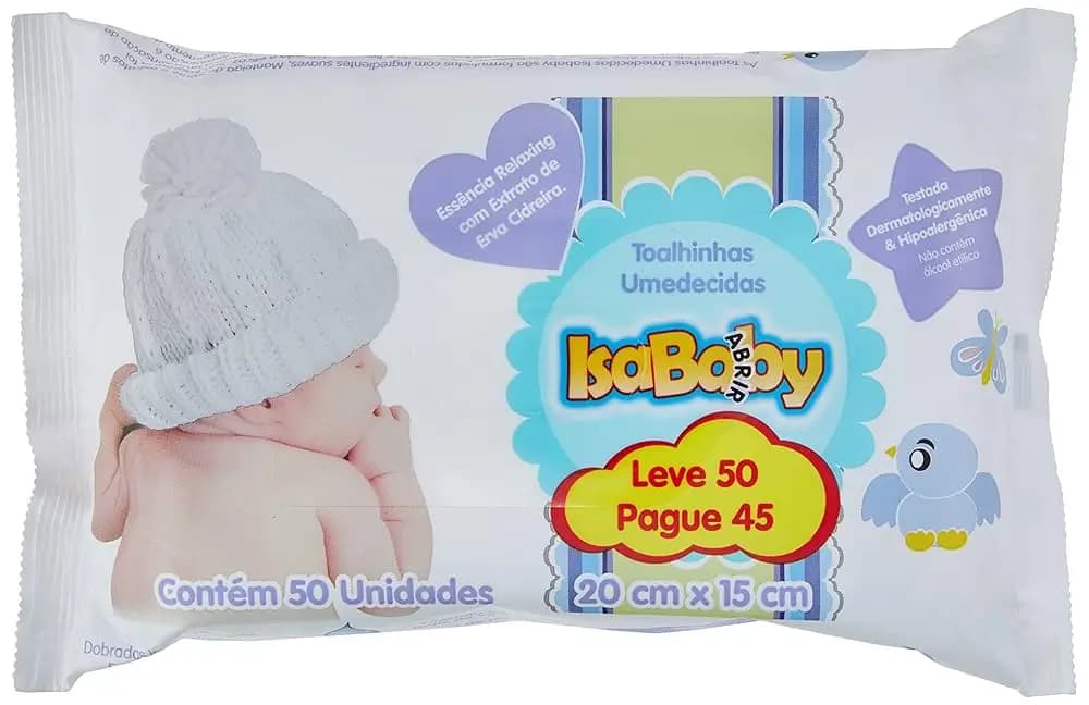 TOALHINHAS UMEDECIDAS ISABABY C50UND