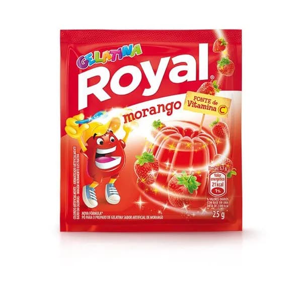GELATINA ROYAL 25G MORANGO