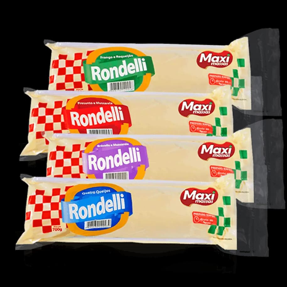 RONDELLI MAXI MASSAS 900G 4QUEIJOS