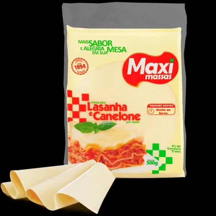 MASSA FRESCA MAXI MASSAS 500G LASANHA