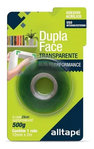 FITA DUPLA FACE ALLTAPE 12MMX2M