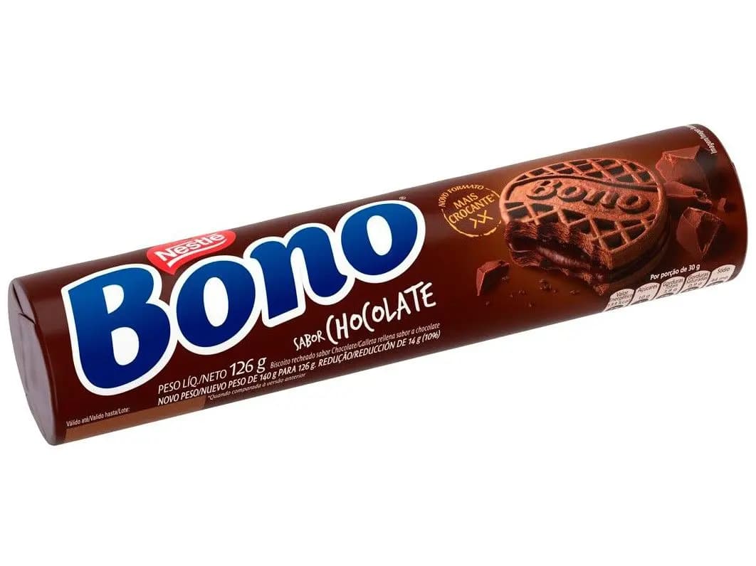 BISC RECH BONO 126G CHOCOLATE