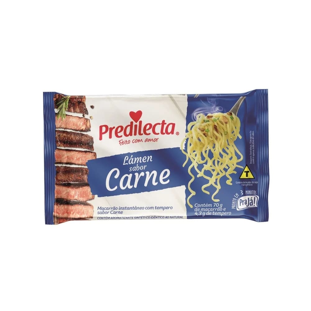 MACARRAO INSTANT PREDILECTA 74,3G CARNE