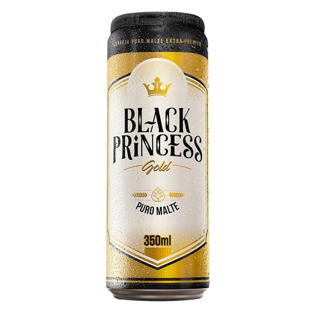 CERVEJA BLACK PRINCESS PURO MALTE 350ML