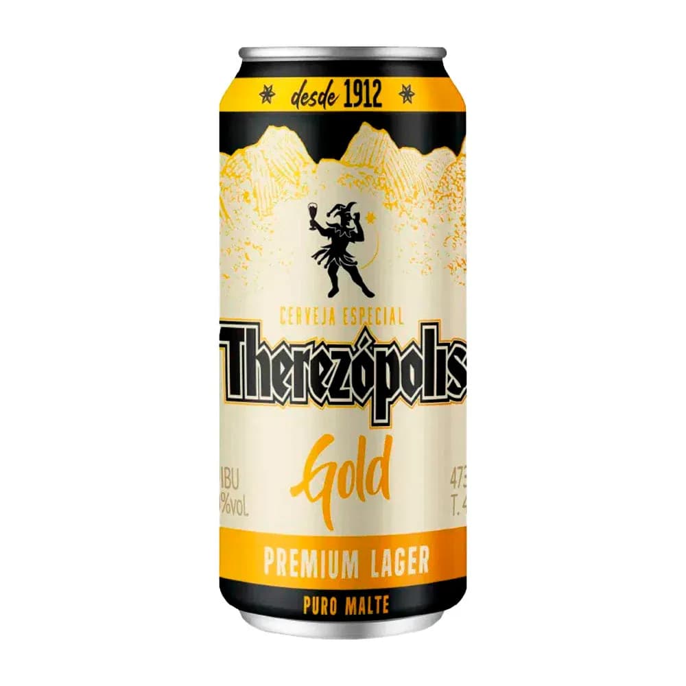 CERVEJA PURO MALTE THEREZOPOLIS GOLD LT 473ML