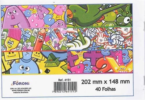 CADERNO DESENHO FORONI 40FLS