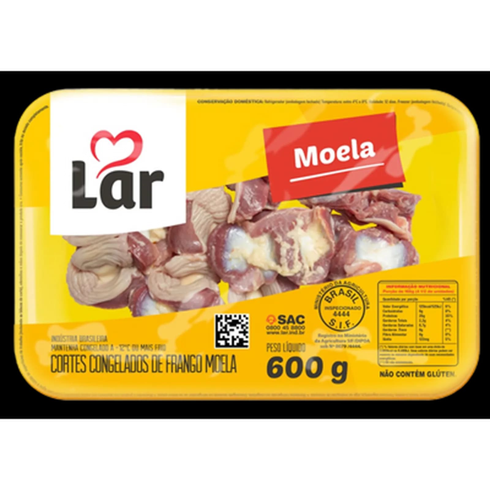 MOELA DE FRANGO LAR 600G