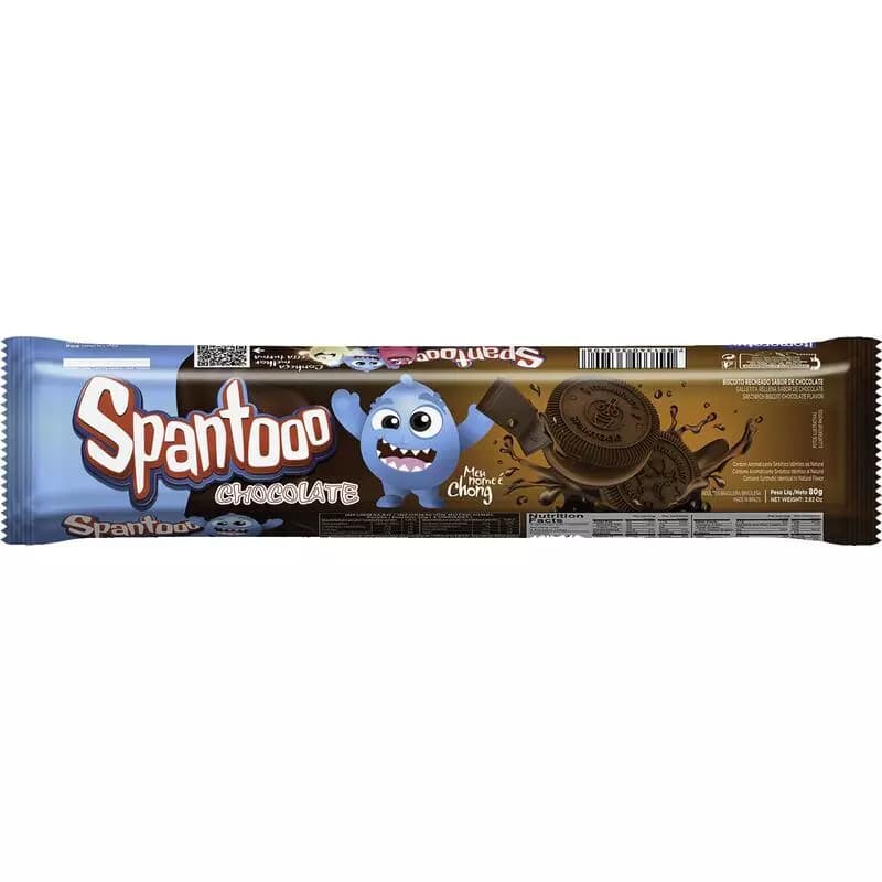 BISC RECH SPANTOOO 80G CHOCOLATE