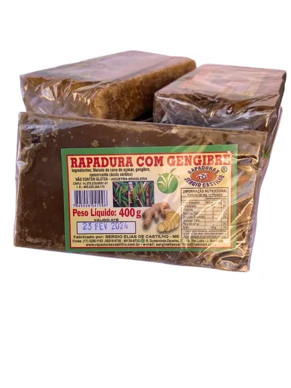 RAPADURA CASTILHO 400G GENGIBRE