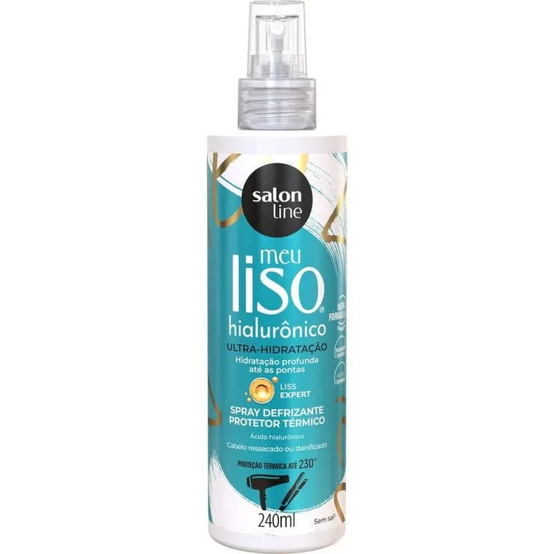 DEFRIZANTE SPRAY SALON LINE 240ML MEU LISO HIALURONICO