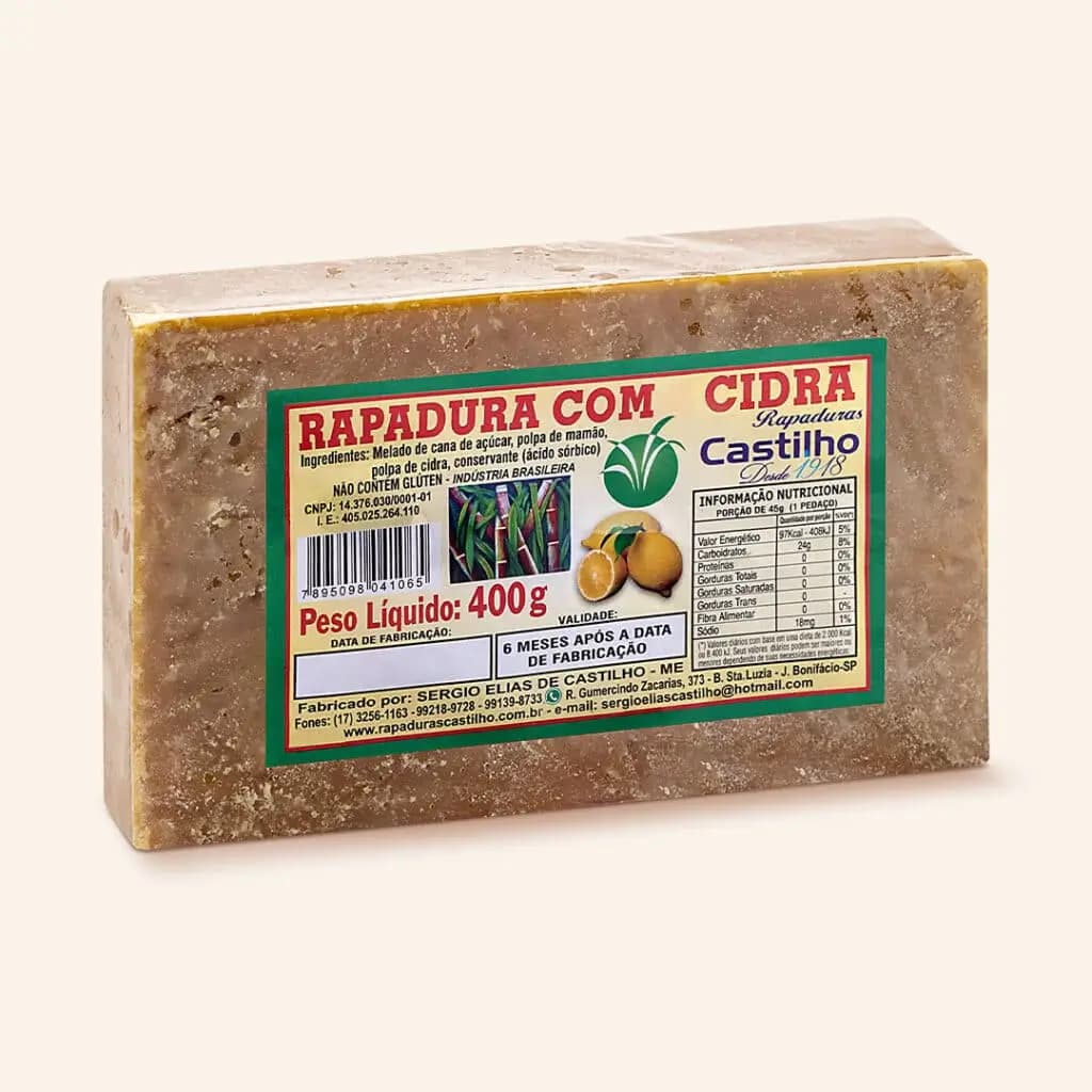 RAPADURA CASTILHO 400G CIDRA