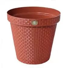 VASO RED RATTAN ARQPLAST TERRACOTA 10L
