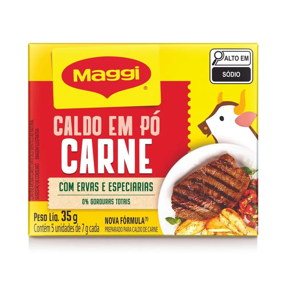 CALDO MAGGI EM PO 35G CARNE