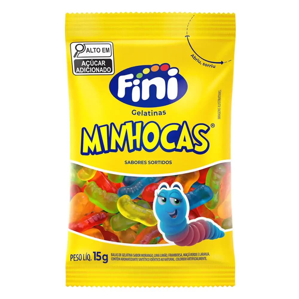 BALA FINI 15G MINHOCAS