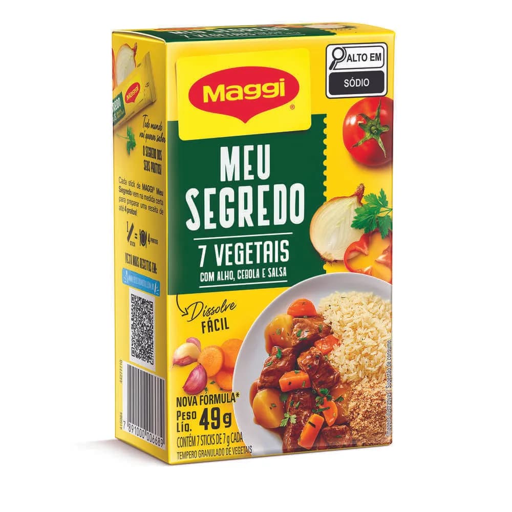 TEMPERO MAGGI MEU SEGREDO 49G 7 VEGETAIS