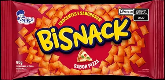 SALGADINHO PANCO BISNACK 80G PIZZA
