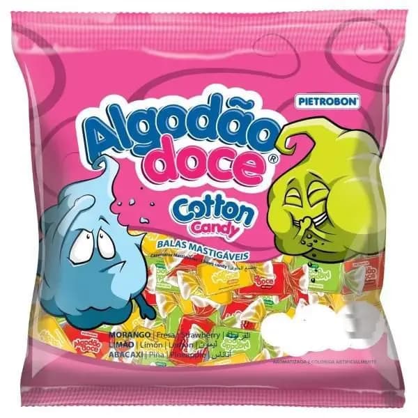 BALA MASTIG PIETROBOM 600G ALGODAO DOCE