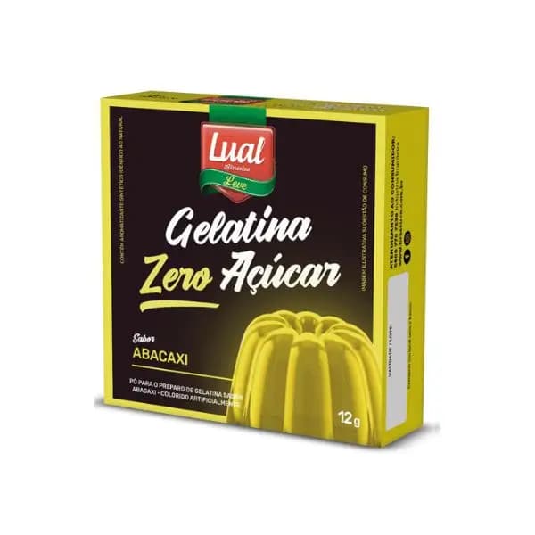 GELATINA LUAL 12G ZERO ACUCAR ABACAXI