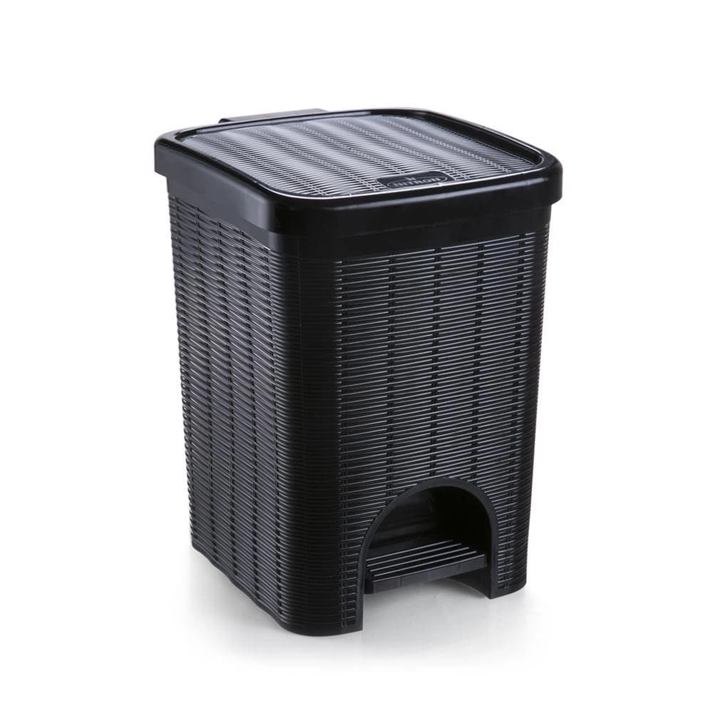 LIXEIRA VIME CPEDAL NITRONPLAST PRETO 12L