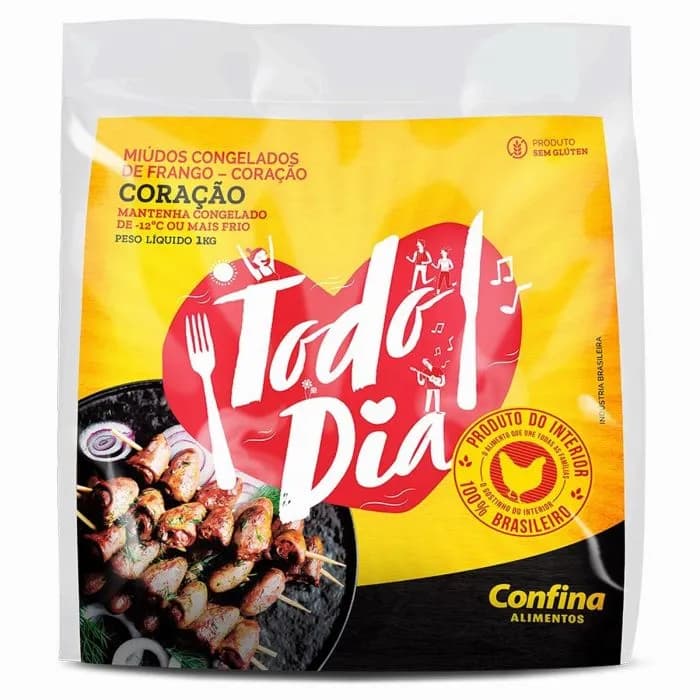 CORACAO DE FRANGO CONFINA 1KG