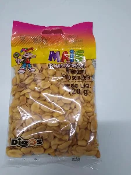 AMENDOIM DIGOS 120G FRITO SALGADO COM PELE