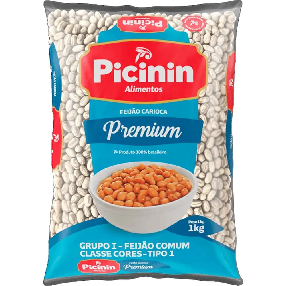 FEIJAO CARIOCA PICININ 1KG