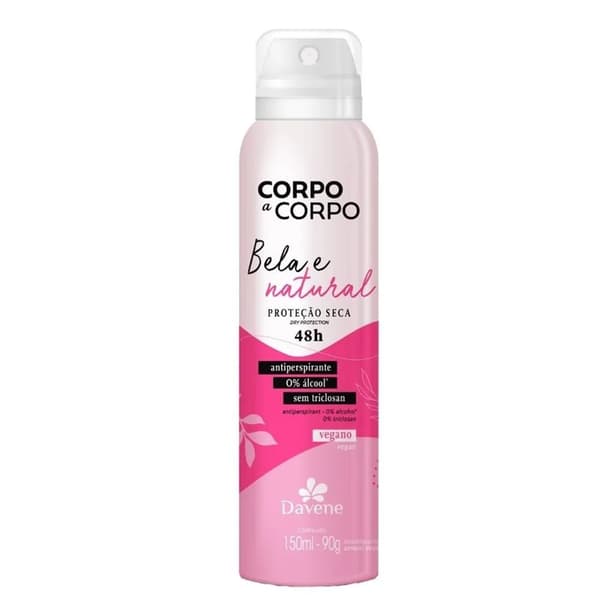 DESODORANTE AEROSOL CORPO A CORPO 90G BELANATURAL