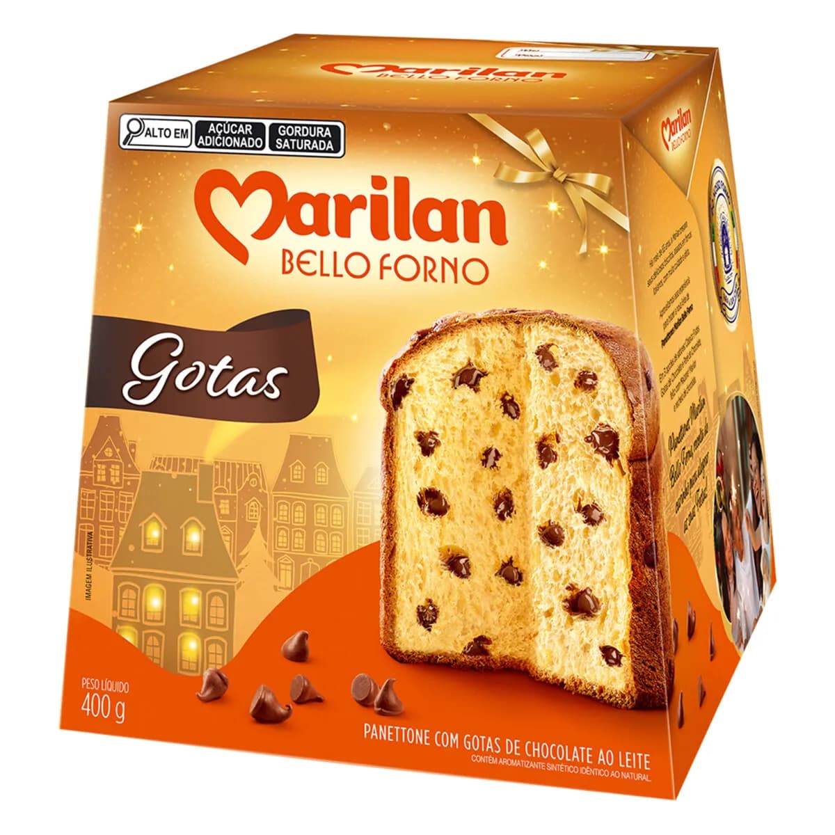 PANETTONE MARILAN BELLO FORNO 400G GOTAS