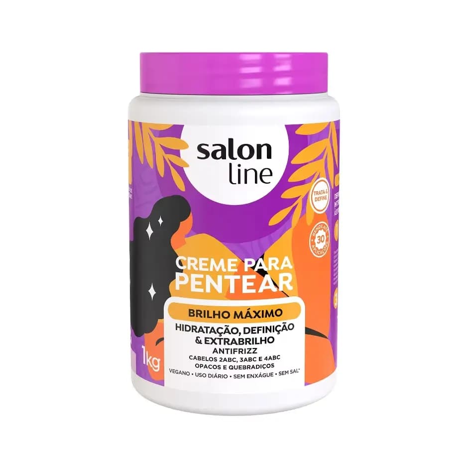 CREME PENTEAR SALON LINE 1KG BRILHO MAXIMO