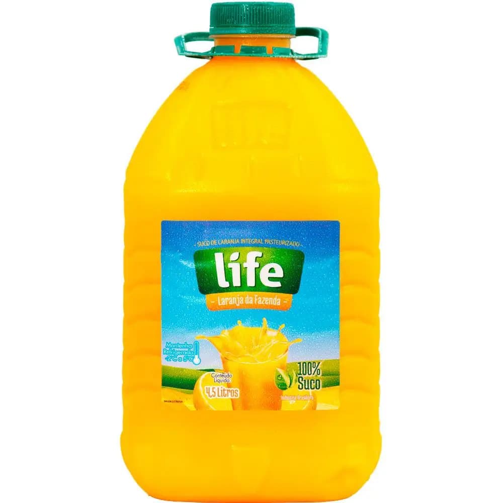 SUCO LIFE INTEGRAL 4,5L LARANJA