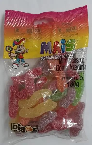 MINHOCA GOMA AZEDINHA DIGOS 200G