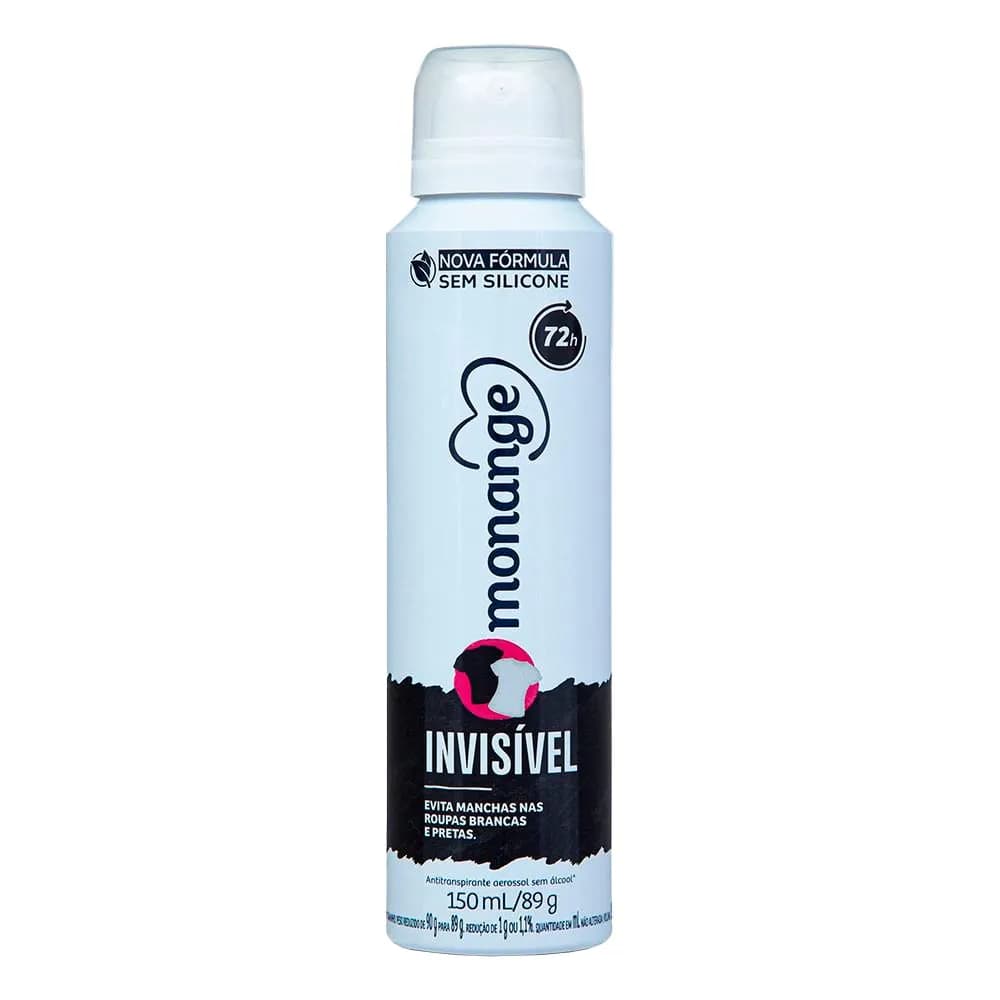 DESODORANTE AEROSOL MONANGE 150ML INVISIVEL