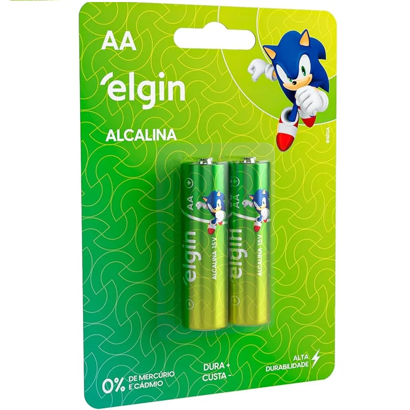 PILHA ALCALINA ELGIN AA C4