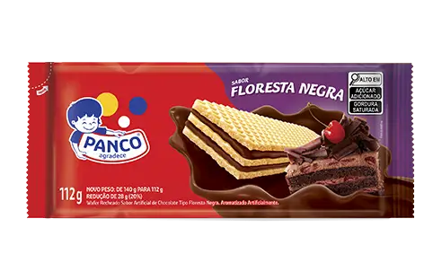 BISCOITO WAFER PANCO 140G FLORESTA NEGRA