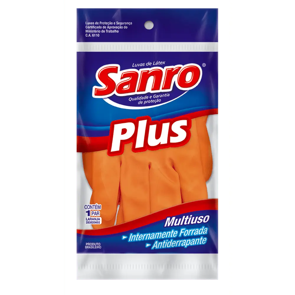 LUVAS LATEX SANRO PLUS P