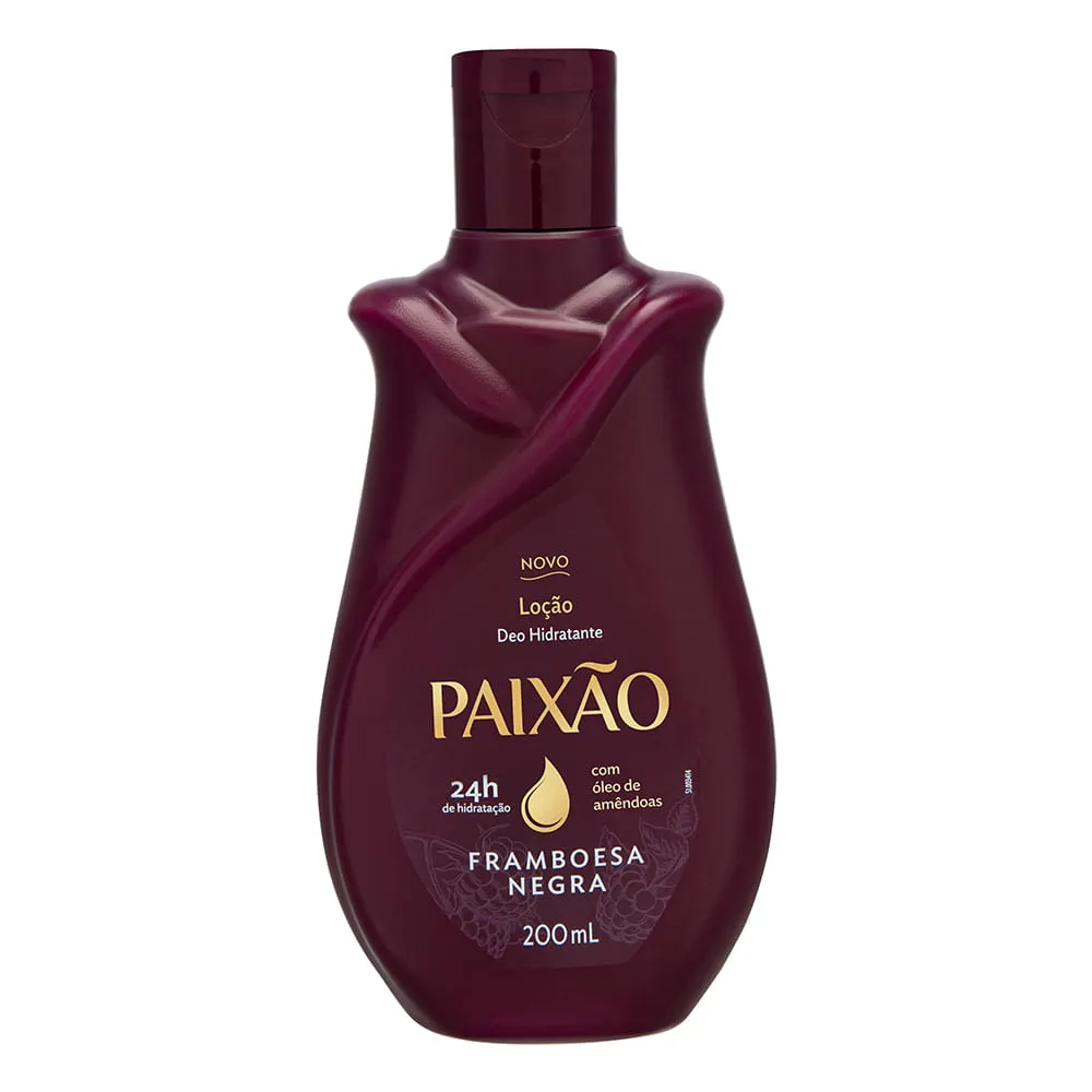 LOCAO HIDRATANTE PAIXAO 200ML FRAMBOESA NEGRA