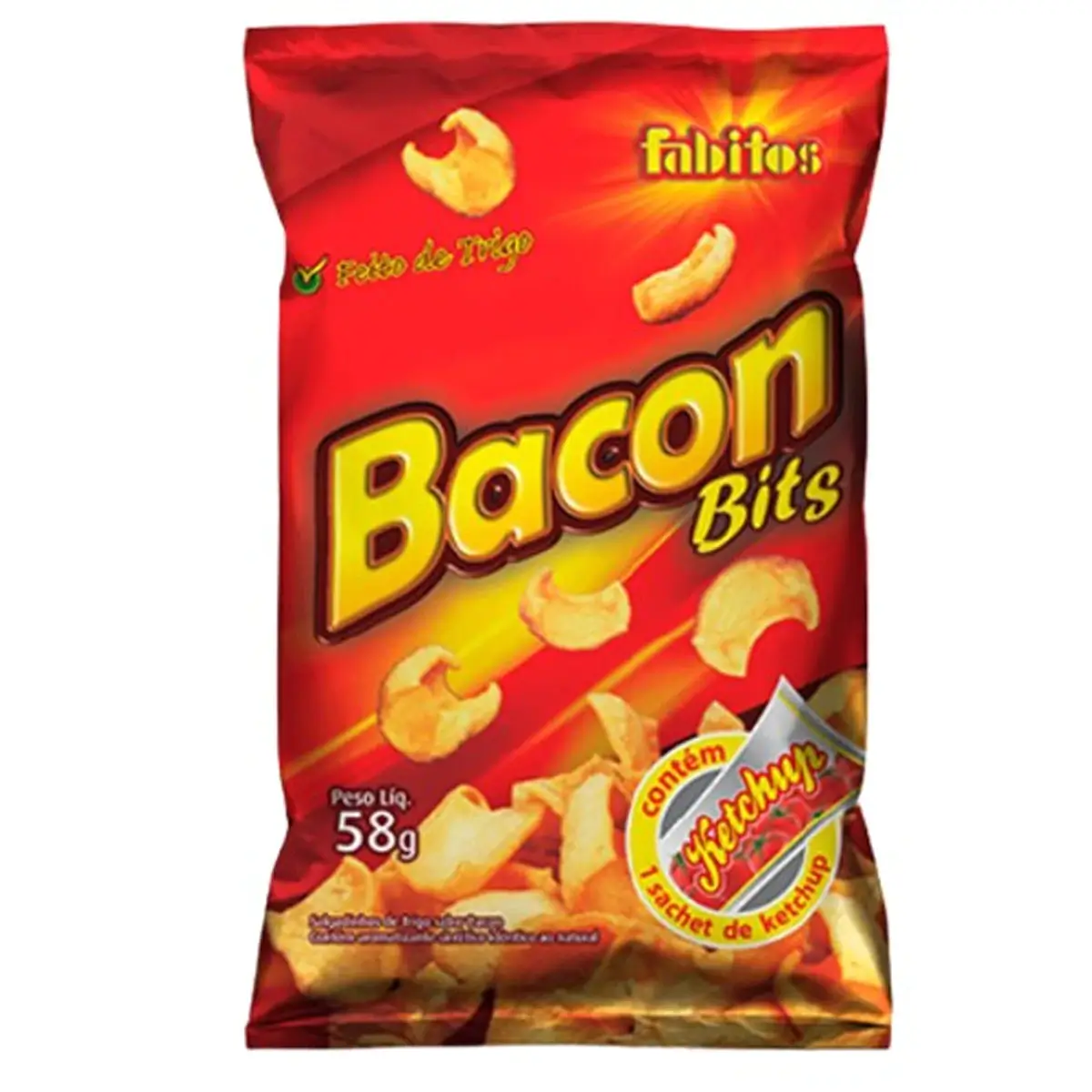 SALGADINHO FABITOS 60G BACON BITS