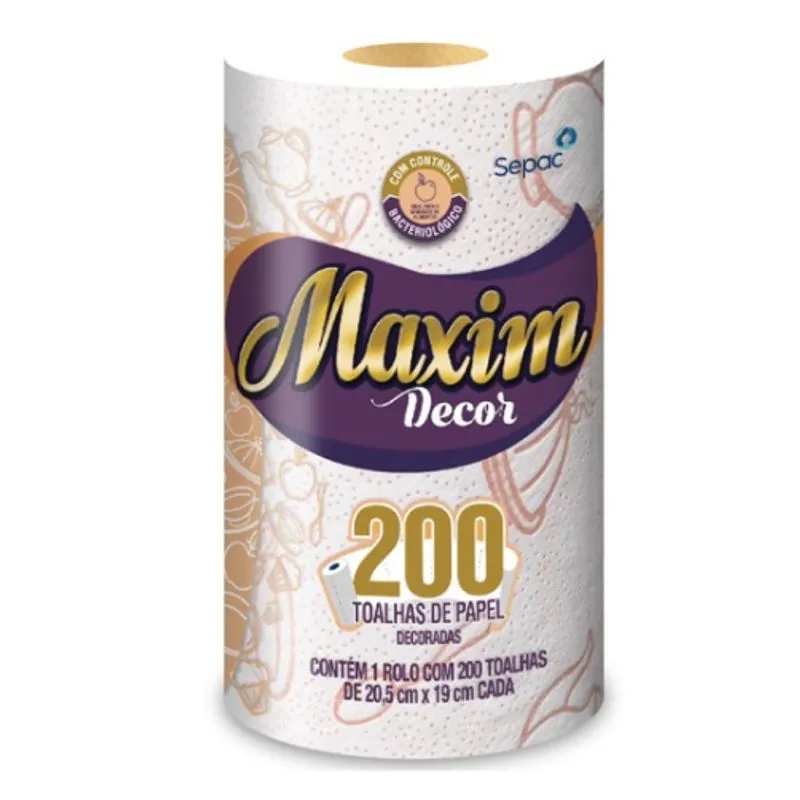 TOALHA PAPEL MAXIM DECOR C200FOLHAS