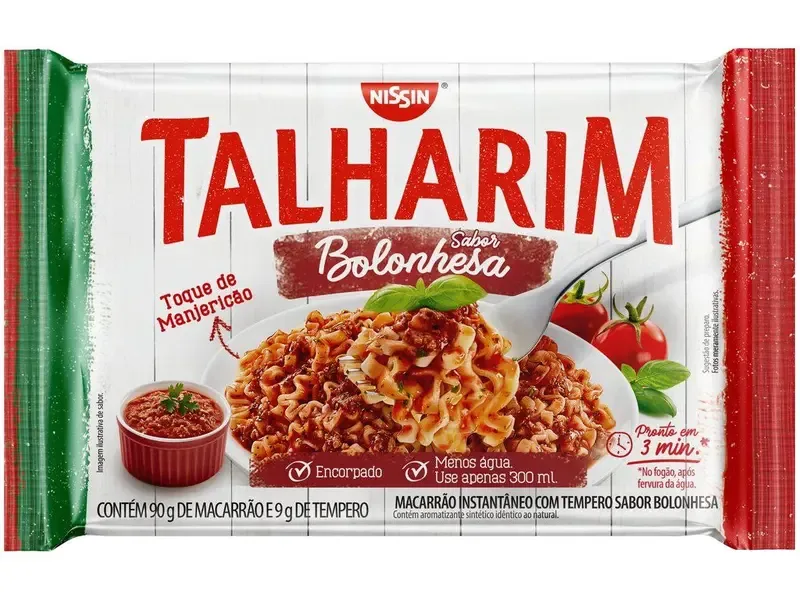 MACARRAO INSTANT NISSIN 90G TALHARIM BOLONHESA
