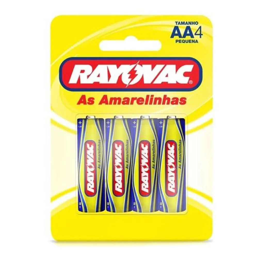 PILHA RAYOVAC AMARELINHA AAA C4