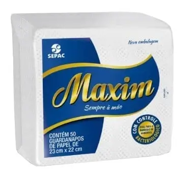 GUARDANAPO PAPEL MAXIM 23X22CM C50