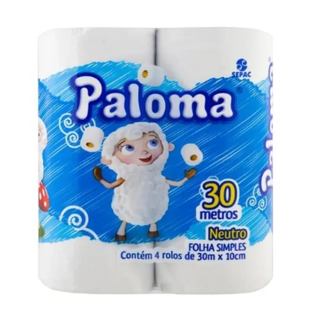 PAPEL HIG PALOMA FD NEUTRO 4X30M
