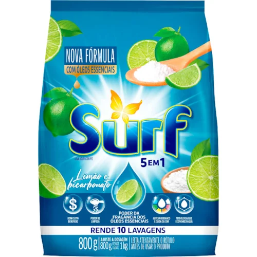 SABAO EM PO SURF LIMAOBICARBONATO SC 800G