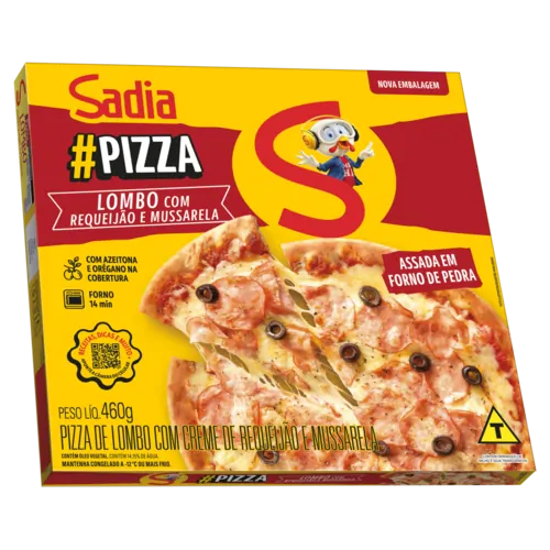PIZZA SADIA 460G LOMBO REQUEIJAO MUSSARELA