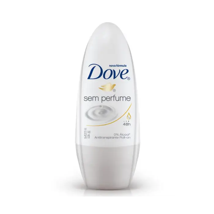 DESODORANTE ROLL ON DOVE 50ML SEM PERFUME