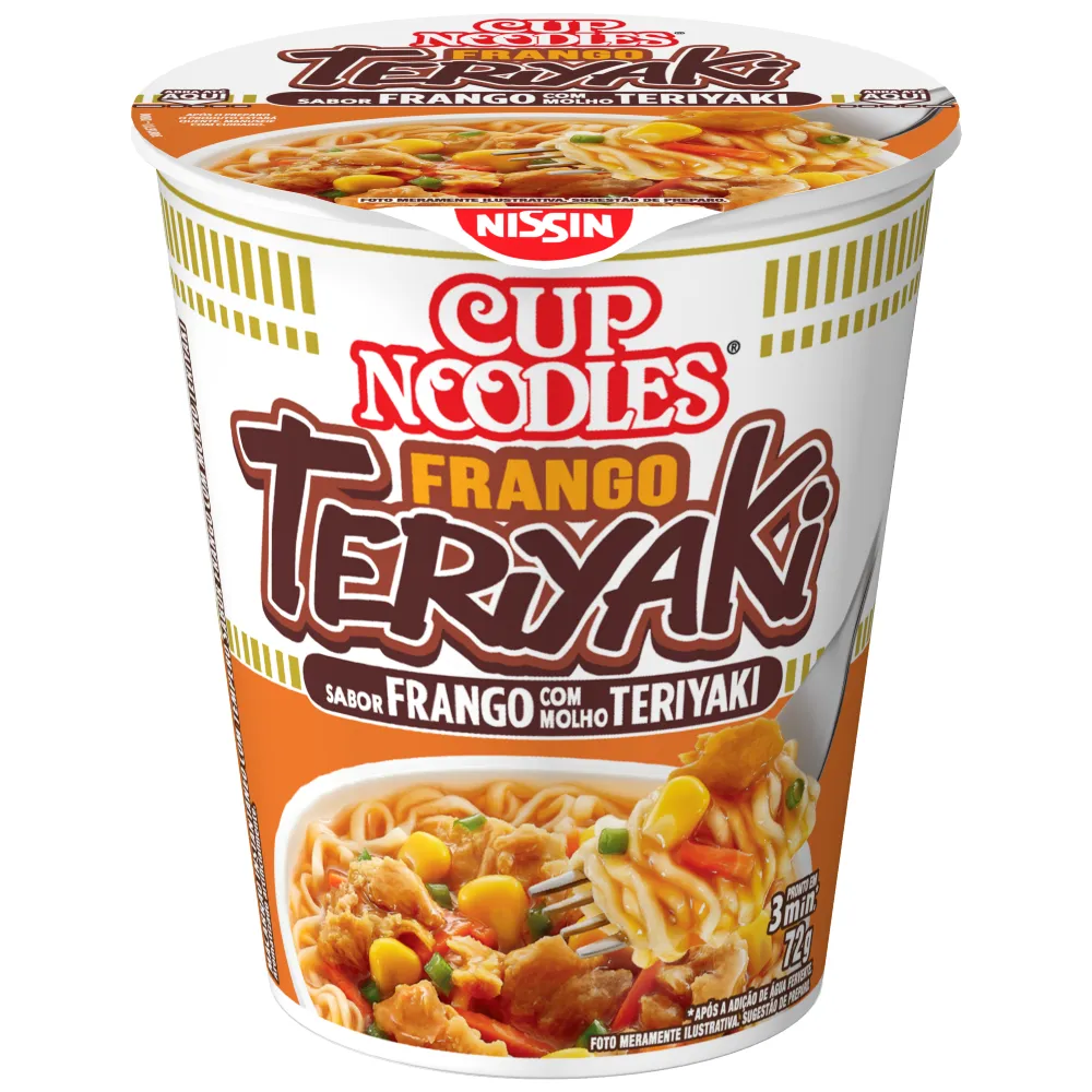 MACARRAO CUP NOODLES 72G FRANGO TERIYAKI