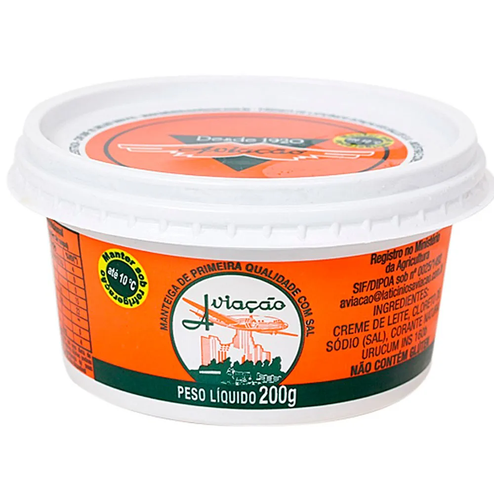 MANTEIGA AVIACAO TB CSAL 200G