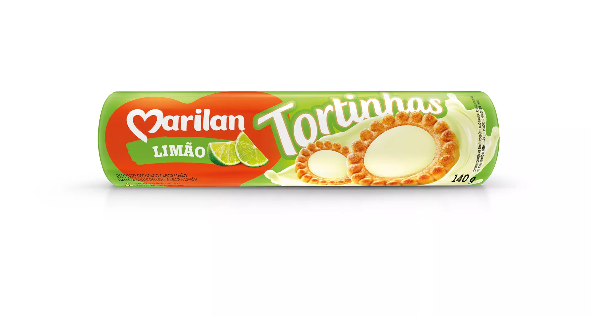 BISC MARILAN TORTINHAS 140G LIMAO
