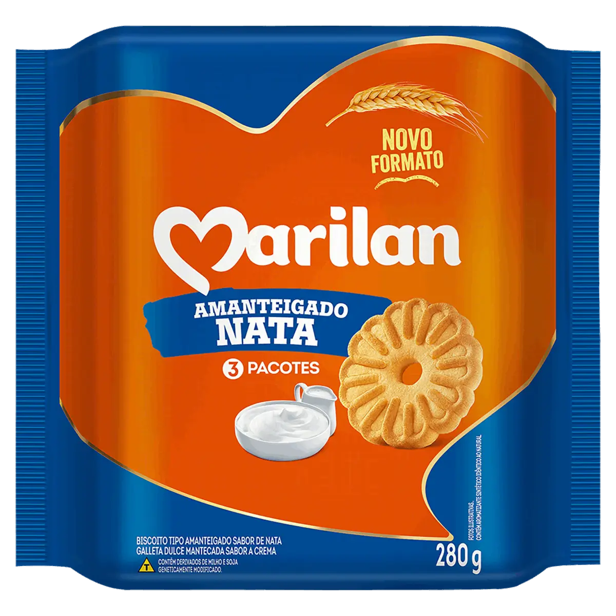 BISC AMANTEIGADO MARILAN 280G NATA