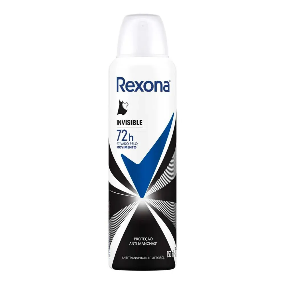 DESODORANTE AEROSOL REXONA 150ML INVISIBLE